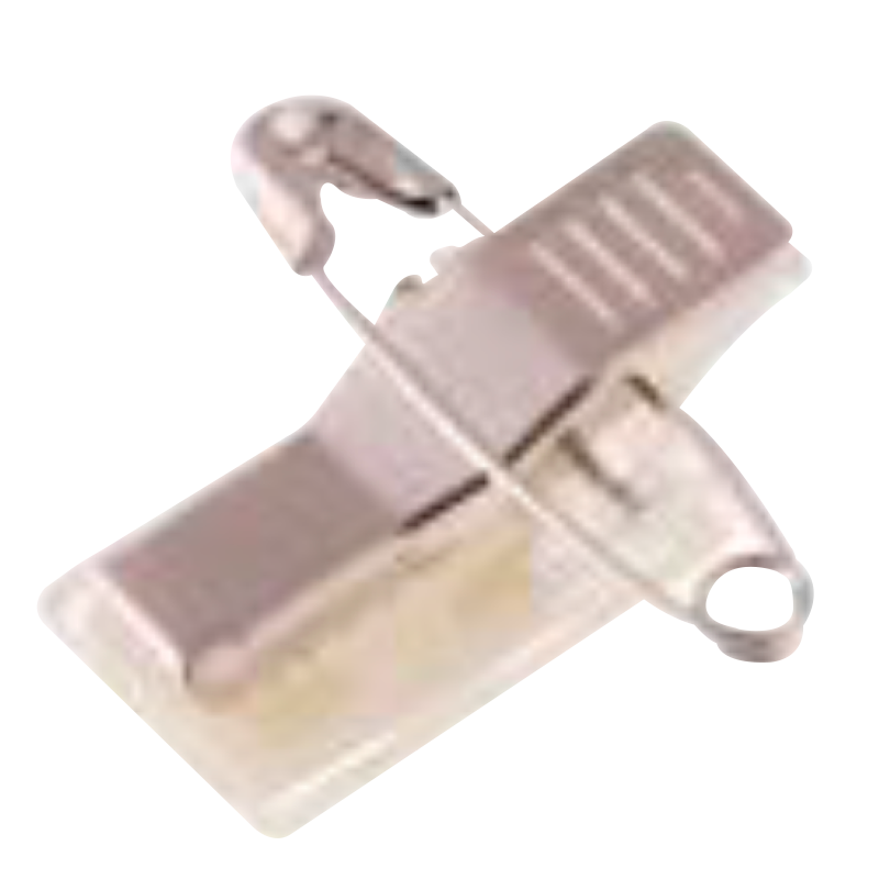 Pinza Cocodrilo e Imperdible con Adhesivo//Crocodile-style Clip and Safety Pin with Adhesive