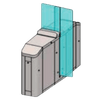 Mecanizado ARGUSA® PCO-RSV3H/1 en AISI 304//ARGUSA® PCO-RSV3H/1 Motor-Driven Sliding Gate (AISI 304)