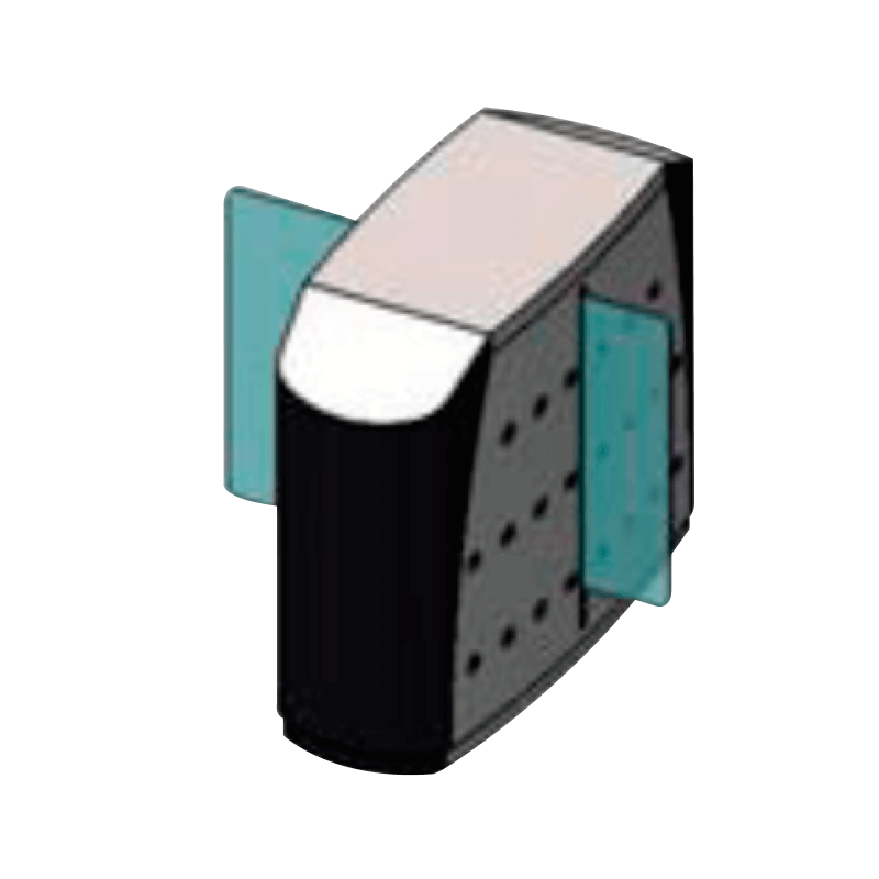 Mecanizado ARGUSA® PCO-RSV4E/3 en AISI 316//ARGUSA® PCO-RSV4E/3 Motor-Driven Sliding Gate (AISI 316)