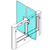 Mecanizado ARGUSA® PM-910SEH/2 en AISI 304 de Altura Completa//ARGUSA® PM-910SEH/2 Motor-Driven Swing Gate (AISI 304)