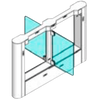 Mecanizado ARGUSA® PM-910SE/2 en AISI 304//ARGUSA® PM-910SE/2 Motor-Driven Swing Gate (AISI 304)