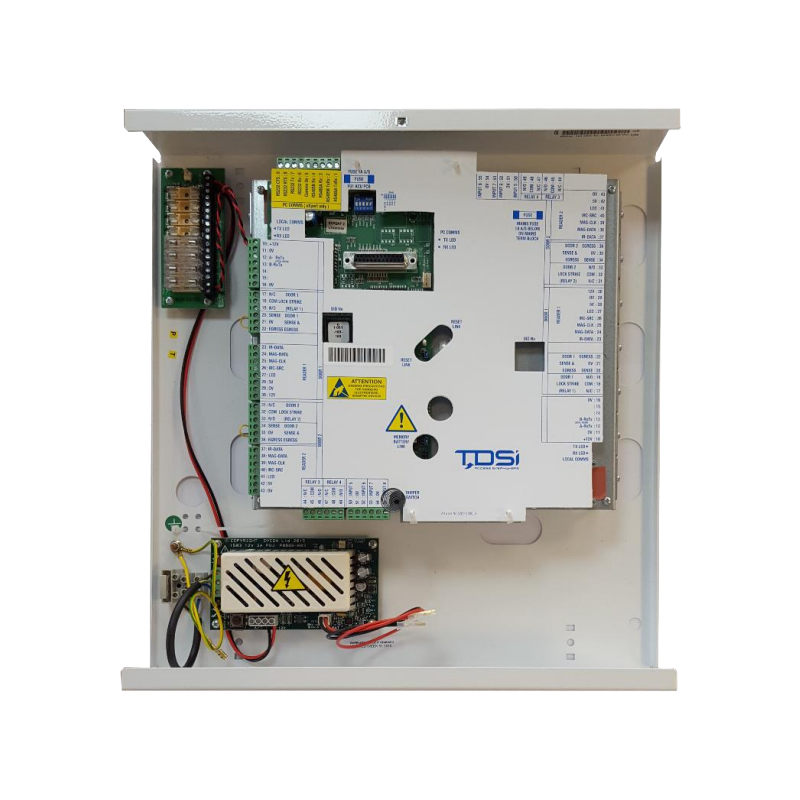 Unidad de Control Esclava de 2 Puertas TDSI® EXpert2® con Fuente de Alimentación//Door Control Panel for 2 Readers TDSI® EXpert2® Slave with Power Supply Unit