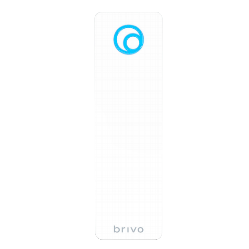 Lector Autónomo BRIVO® de Doble-Tecnología 13.56 MHz + BLE (Blanco) - Estrecho//BRIVO® Dual-Technology 13.56 MHz + BLE Standalone Reader (White) - Mullion