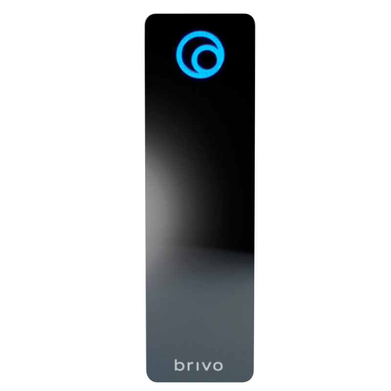 Lector Autónomo BRIVO® Tri-Tecnología 125 KHZ + 13.56 MHz + BLE (Negro) - Estrecho//BRIVO® Tri-Technology 125 KHZ + 13.56 MHz + BLE Standalone Reader (Black) - Mullion