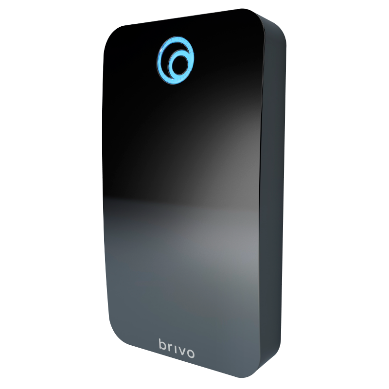 Lector Autónomo BRIVO® Tri-Tecnología 125 KHZ + 13.56 MHz + BLE (Negro) - Cuadrado//BRIVO® Tri-Technology 125 KHZ + 13.56 MHz + BLE Standalone Reader (Black) - Single Gang