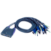 Conmutador KVM ATEN™ con Cable VGA/Audio USB de 4 Puertos (0,9 m y 1,2 m)//4-Port USB VGA/Audio Cable KVM ATEN™ Switch (0.9m, 1.2m)