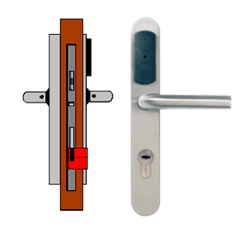 Manilla Wireless ON-LINE TESA® SMARTair™ L2V sin Privacidad//Wireless ON-LINE TESA® SMARTair™ Escutcheon L2V without Privacy