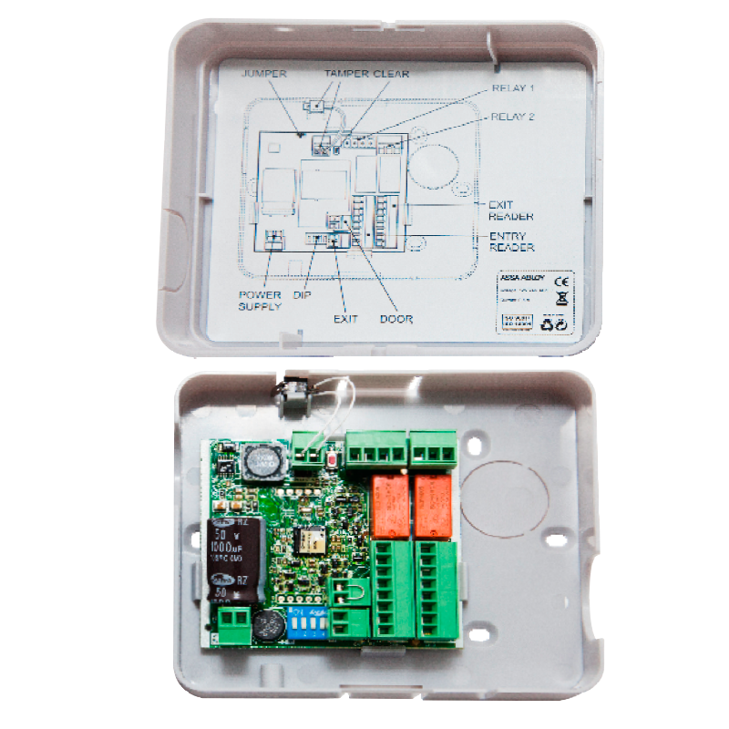 Placa de 1 Relé para Lector Mural TESA® SMARTair™//1 Relay Board for TESA® SMARTair™ Wall Reader