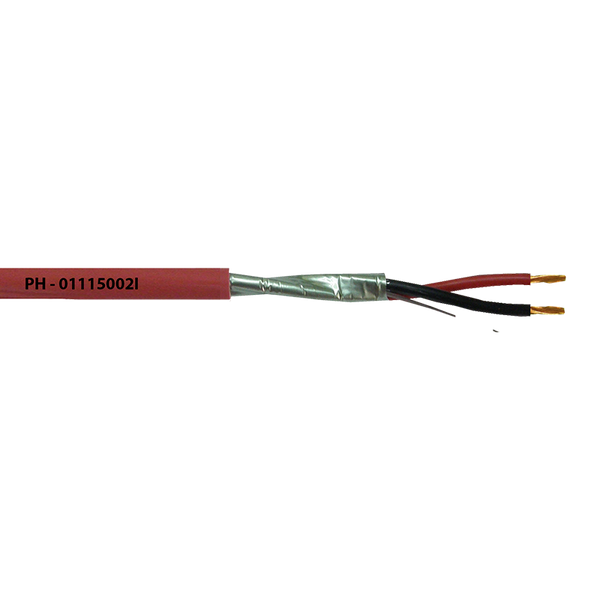 Cable Bipolar 2x1.5 mm² Trenzado Apantallado LH - Rojo - EMACS