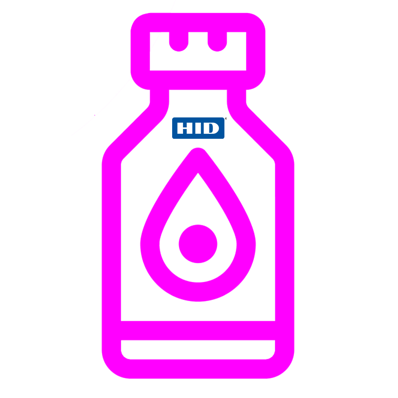 Tambor de Tinta HID® ELEMENT™ Color (Magenta UV)//HID® ELEMENT™ Color (Magenta UV) Ink Bottle