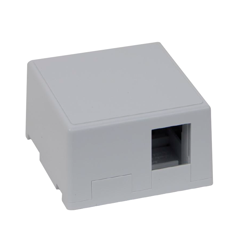Caja de Montaje en Superficie EXCEL® Keystone de 1 y 2 Puertos//EXCEL® Keystone 1 and 2 Port Surface Mount Box