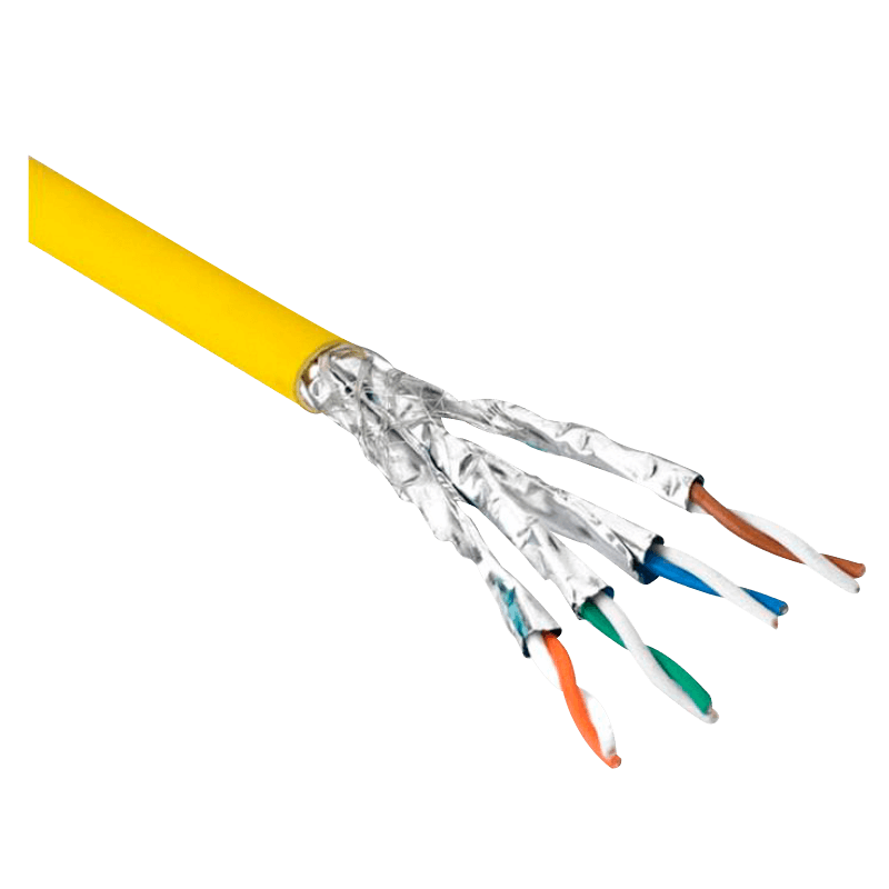 Cable S/FTP Apantallado EXCEL® de Categoría 7A - 1000 MHz (Amarillo)//EXCEL® Shielded S/FTP Category 7A - 1000 MHz Cable (Yellow)