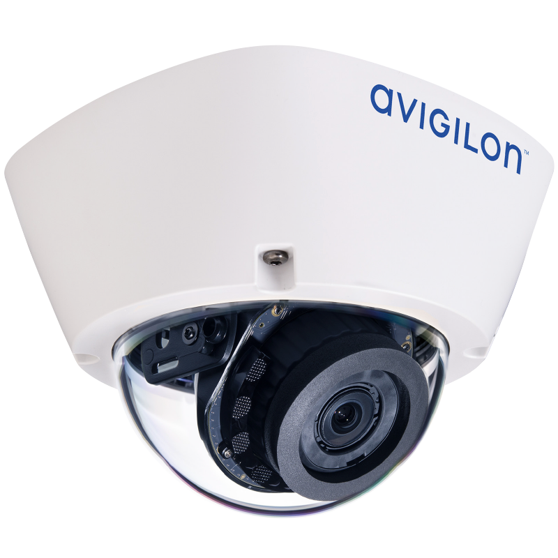 Minidomo IP AVIGILON™ H5A de 2MPx 3.3-9mm con IR (Para Exteriores)//AVIGILON™ H5A with 2MPx 3.3-9mm + IR IP Mini Dome (Outdoor)