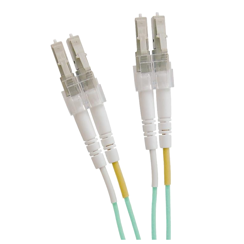 Latiguillo de Fibra OM3 LC-LC 50/125 Dúplex LSZH Turquesa 1 M//OM3 FO Patch Lead LC-LC 50/125 Duplex LS0H Blue Aqua 1 M