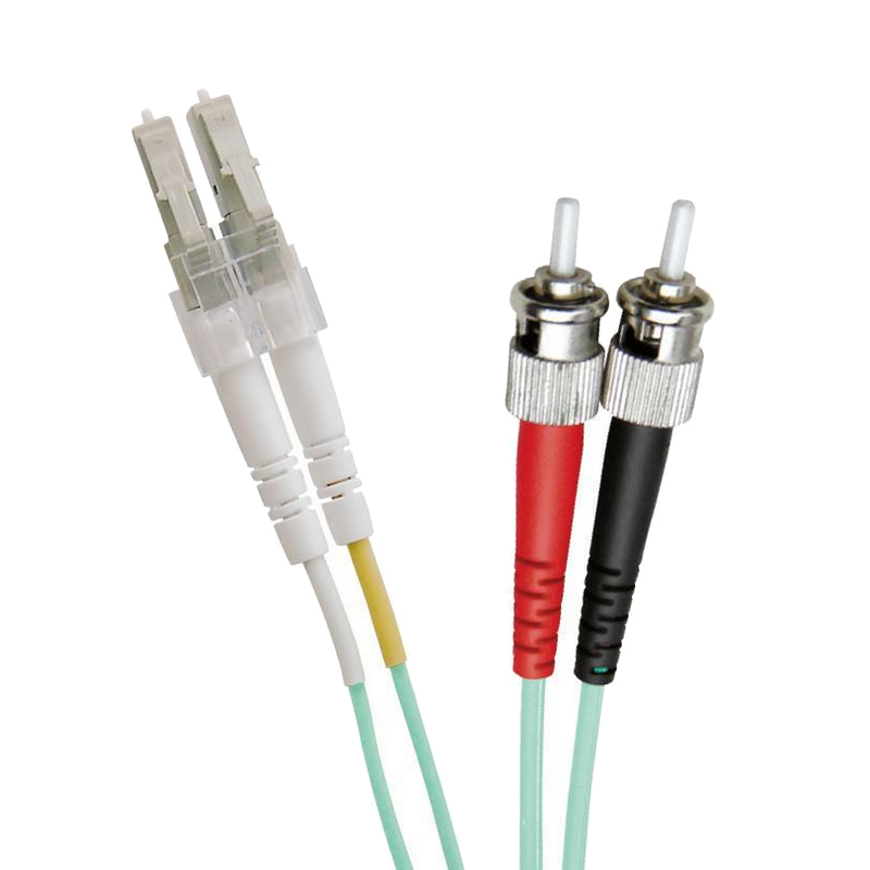 Latiguillo de Fibra OM3 LC-ST 50/125 Dúplex LSZH Turquesa 20 M//OM3 FO Patch Lead LC-ST 50/125 Duplex LS0H Blue Aqua 20 M