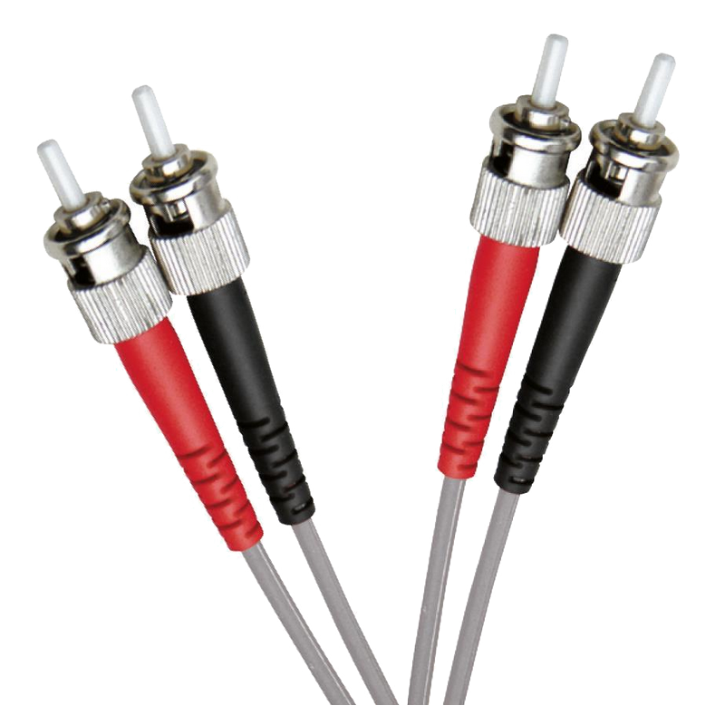 Latiguillo de Fibra OM1 ST-ST 62.5/125 Dúplex LSZH Gris 1 M//OM1 FO Patch Lead ST-ST 62.5/125 Duplex LS0H Grey 1 M