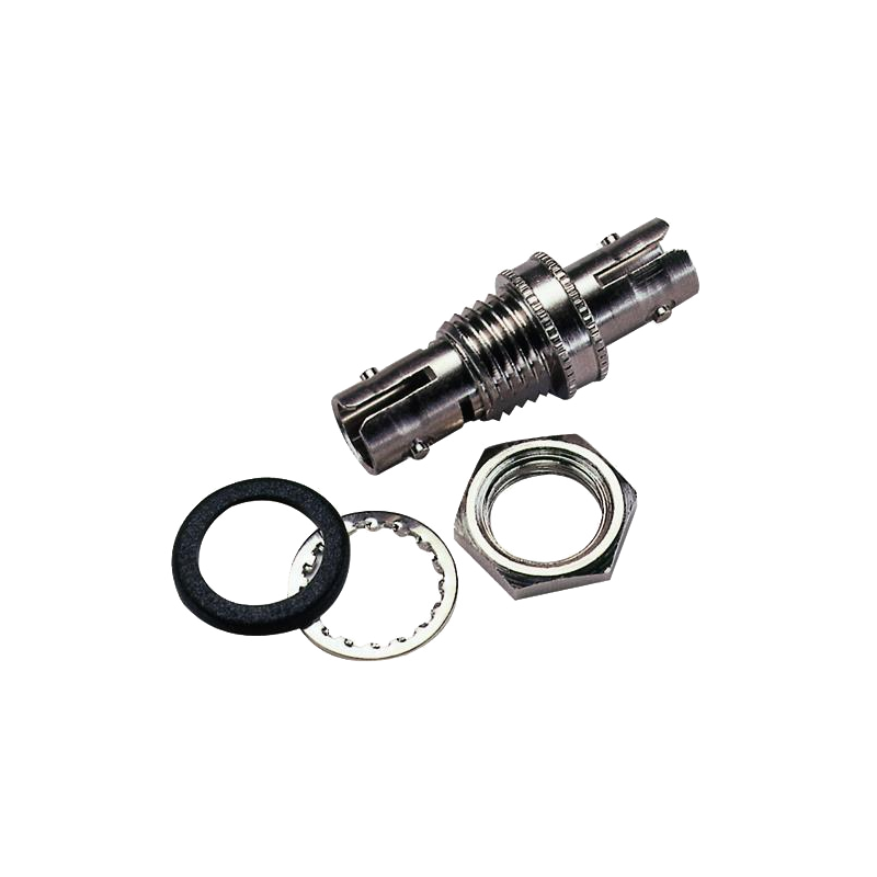 Adaptador EXCEL® ST-ST (Símplex) Multi-Modo con Contratuerca//EXCEL® ST-ST (Simplex) Multimode Bulkhead Adaptor