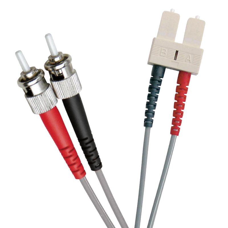 Latiguillo de Fibra OM1 ST-SC 62.5/125 Dúplex LSZH Gris 3 M//OM1 FO Patch Lead ST-SC 62.5/125 Duplex LS0H Grey 3 M