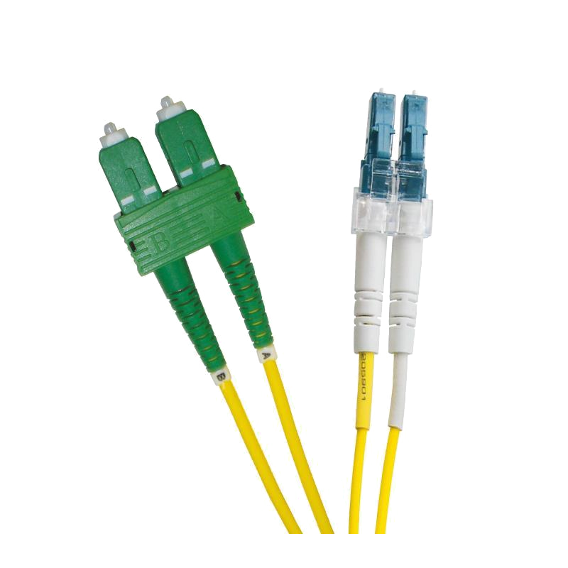 Latiguillo de Fibra OS2 SC/APC-LC/UPC 09/125 Dúplex LSZH Amarillo 1 M//OS2 FO Patch Lead SC/APC-LC/UPC 09/125 Duplex LS0H Yellow 1 M