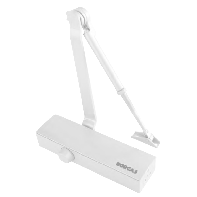 Cierrapuertas Hidraúlico DORCAS® DC3 - Blanco//DORCAS® Hydraulic Door Closer DC3 - White
