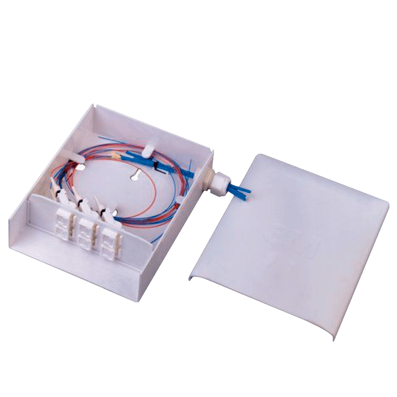 Roseta Múltiple de 6 SC/12 ST Sin Adaptadores//Multiple Rosette of 6 SC / 12 ST Without Adapters