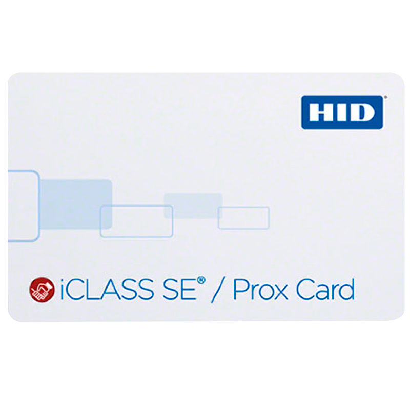 Tarjeta HID® iCLASS™ SE™ 2k + Prox (125 KHz) Multilaminada Compuesta//HID® iCLASS™ SE™ 2k + Prox (125 KHz) Composite Card