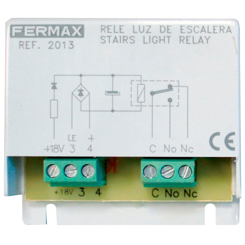 Relé FERMAX® de Carril DIN 12VDC 12Amp//FERMAX® DIN Rail Relay 12VDC 12Amp
