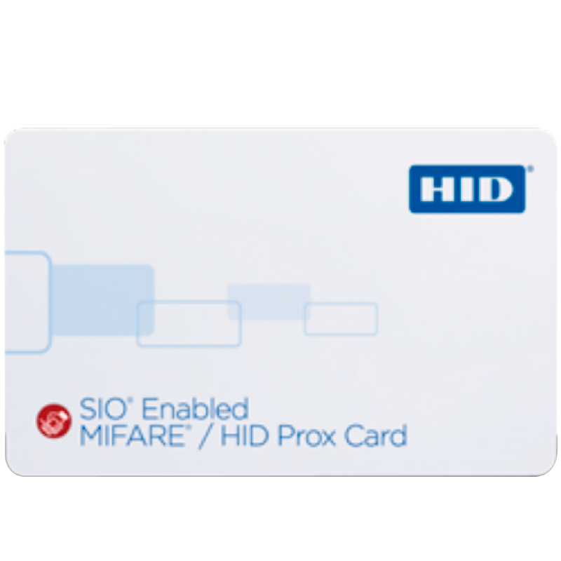 Tarjeta HID® SIO™ MIFARE™ 4K + Prox Multilaminada Compuesta//HID® SIO™ MIFARE™ 4K + Prox Composite Card