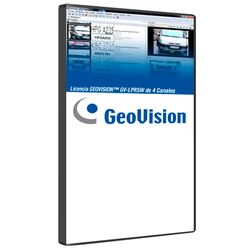 Licencia GEOVISION™ GV-LPRSW de 4 Canales//GEOVISION™ GV-LPRSW License for 4 Channels