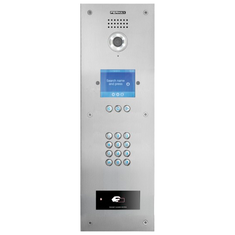 Placa FERMAX® MARINE™ DUOX™ Vídeo Color ST4 - Teclado + Display + RFID//FERMAX® MARINE™ DUOX™ Color ST4 Video Entry Panel - Keypad + Display + RFID