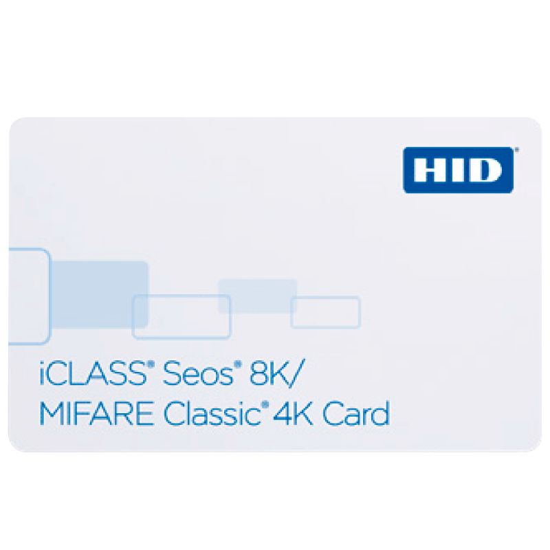 Tarjeta Multilaminada HID® iCLASS™ SEOS™ 8K + MIFARE® 4K//HID® iCLASS™ SEOS™ 8K + MIFARE® 4K Composite Card