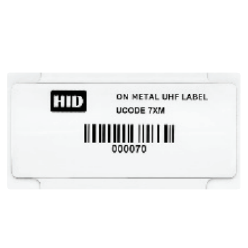 Adhesivo HID® Label Tag UCODE 7xm-2k OM (100 x 43 mm) - UHF EU//HID® Label Tag UHF UCODE 7xm-2k OM Sticker - EU (100 x 43 mm)