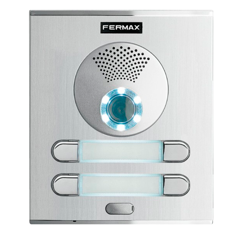 Placa FERMAX® CITY™ S2 CP202 VDS™ Color (Video) - 4 Pulsadores//FERMAX® CITY™ S2 CP202 VDS™ Color Entry Panel (Video) - 4 Push Buttons