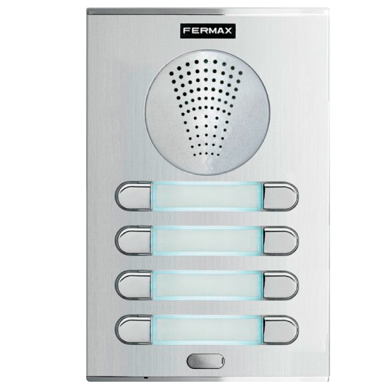 Placa FERMAX® CITY™ S4 AP204 4+N (Audio) - 8 Pulsadores//FERMAX® CITY™ S4 AP204 4+N (Audio) - 8 Push Buttons