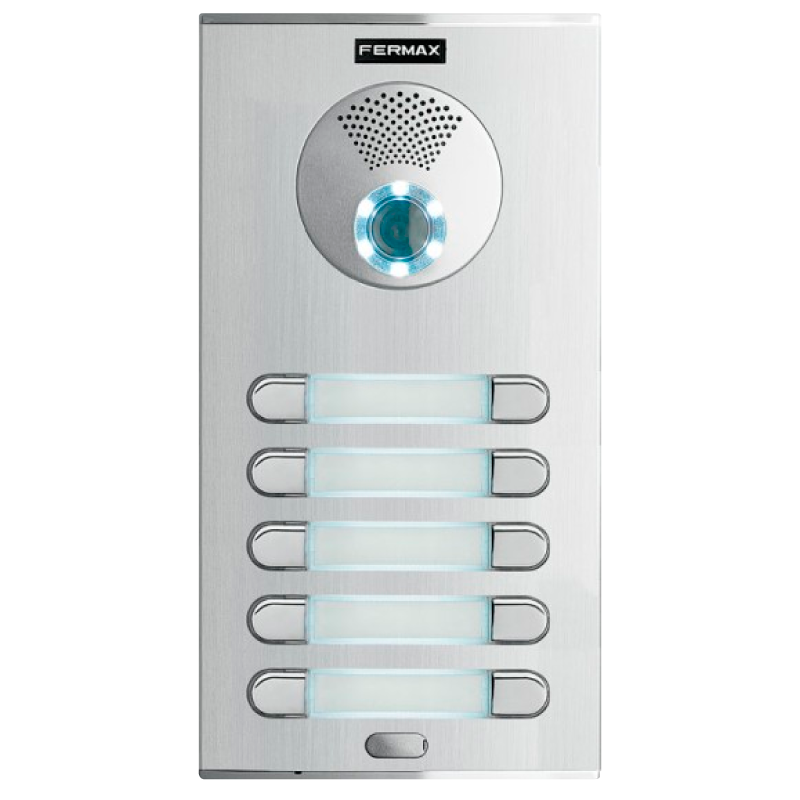 Placa FERMAX® CITY™ S5 CP205 DUOX™ Color (Video) - 10 Pulsadores//FERMAX® CITY™ S5 CP205 DUOX™ Color Plate (Video) - 10 Pushbuttons