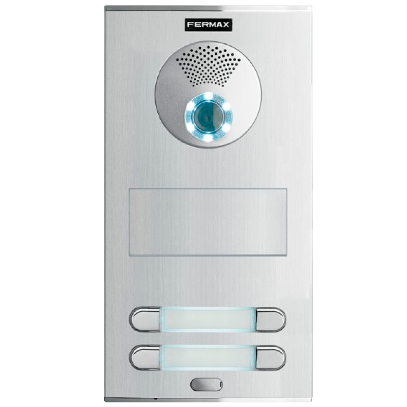 Placa FERMAX® CITY™ S5 CVP202 DUOX™ Color (Video) - 4 Pulsadores//FERMAX® CITY™ S5 CVP202 DUOX™ Color Plate (Video) - 4 Buttons