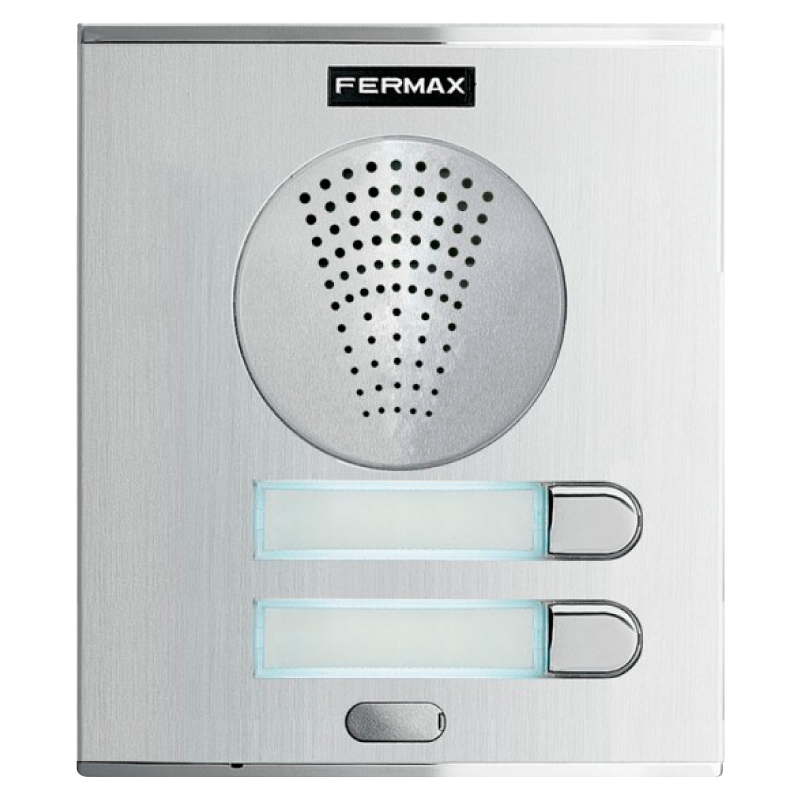 Placa FERMAX® CITY™ S2 AP102 VDS™ (Audio) - 2 Pulsadores//FERMAX® CITY™ S2 AP102 VDS™ Entry Panel (Audio) - 2 Push Buttons