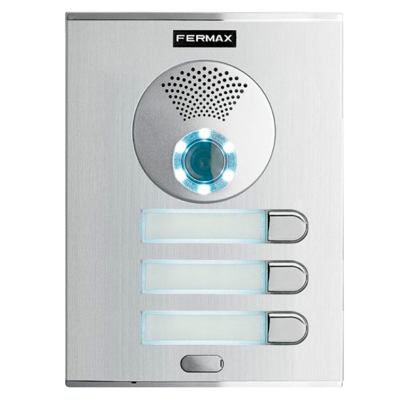 Placa FERMAX® CITY™ S3 CP103 VDS™ Color (Video) - 3 Pulsadores//FERMAX® CITY™ S3 CP103 VDS™ Color Entry Panel (Video) - 3 Push Buttons