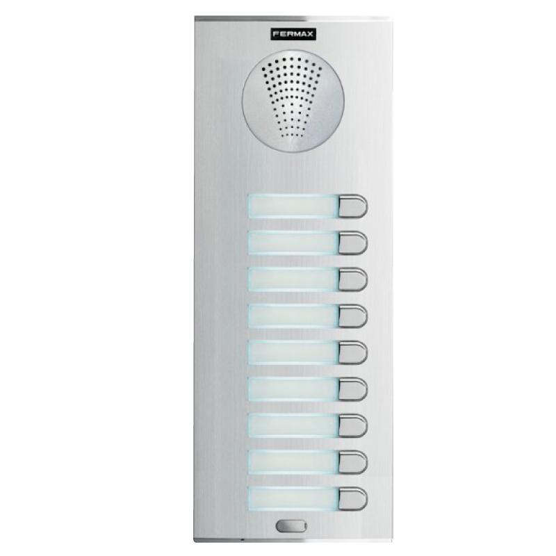 Placa FERMAX® CITY™ S7 AP109 4+N (Audio) - 9 Pulsadores//FERMAX® CITY™ S7 AP109 4+N Entry Panel (Audio) - 9 Buttons