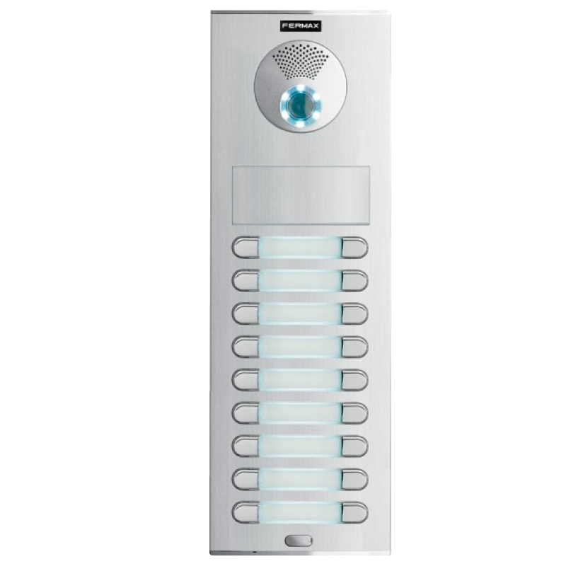 Placa FERMAX® CITY™ S8 CVP209 VDS™ Color (Video) - 18 Pulsadores//FERMAX® CITY™ S8 CVP209 VDS™ Color Entry Panel (Video) - 18 Pushbuttons
