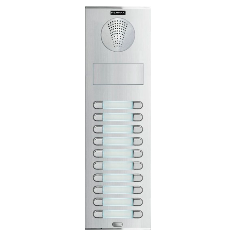 Placa FERMAX® CITY™ S9 AVP210 VDS™ (Audio) - 20 Pulsadores//FERMAX® CITY™ S9 AVP210 VDS™ Entry Panel (Audio) - 20 Pushbuttons