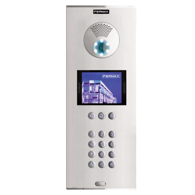 Placa FERMAX® CITY™ DUOX™ Digial Extra Color (Video) - Teclado + Display LCD//FERMAX® CITY™ DUOX™ Digial Extra Color Entry Panel (Video) - Keypad Panel + LCD Display