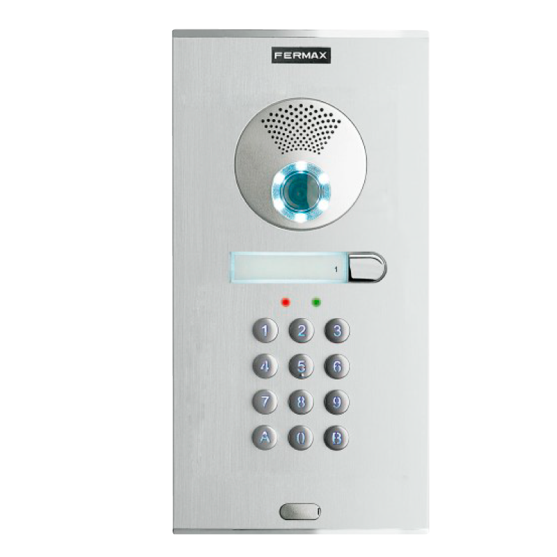 Placa FERMAX® CITY™ MEMOVISION DUOX™ Color (Video) - Teclado + Pulsador//FERMAX® CITY™ MEMOVISION DUOX™ Color Entry Panel (Video) - Keypad + Push Button