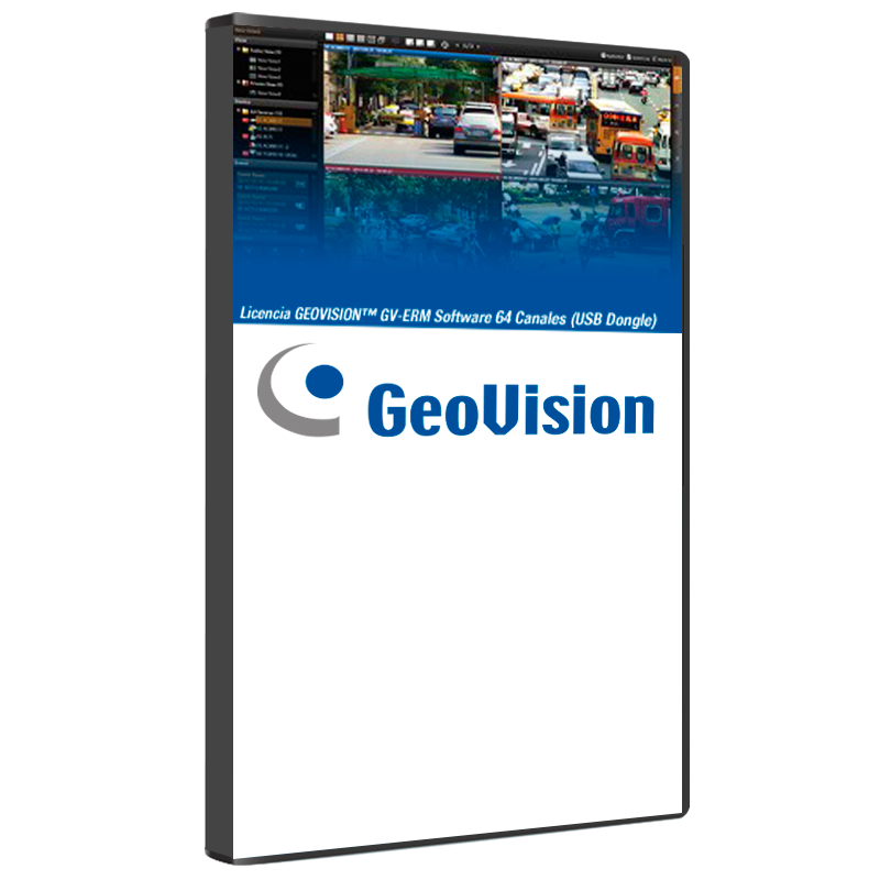 Licencia GEOVISION™ GV-ERM Software 64 Canales (USB Dongle)//GEOVISION™ GV-ERM 64 Channels Software (USB Dongle) License
