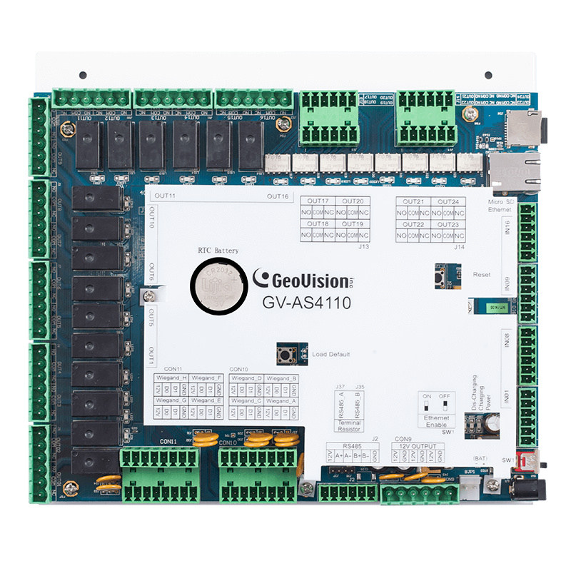 Unidad de Control GEOVISION™ GV-AS4110//GEOVISION™ GV-AS4110 Controller
