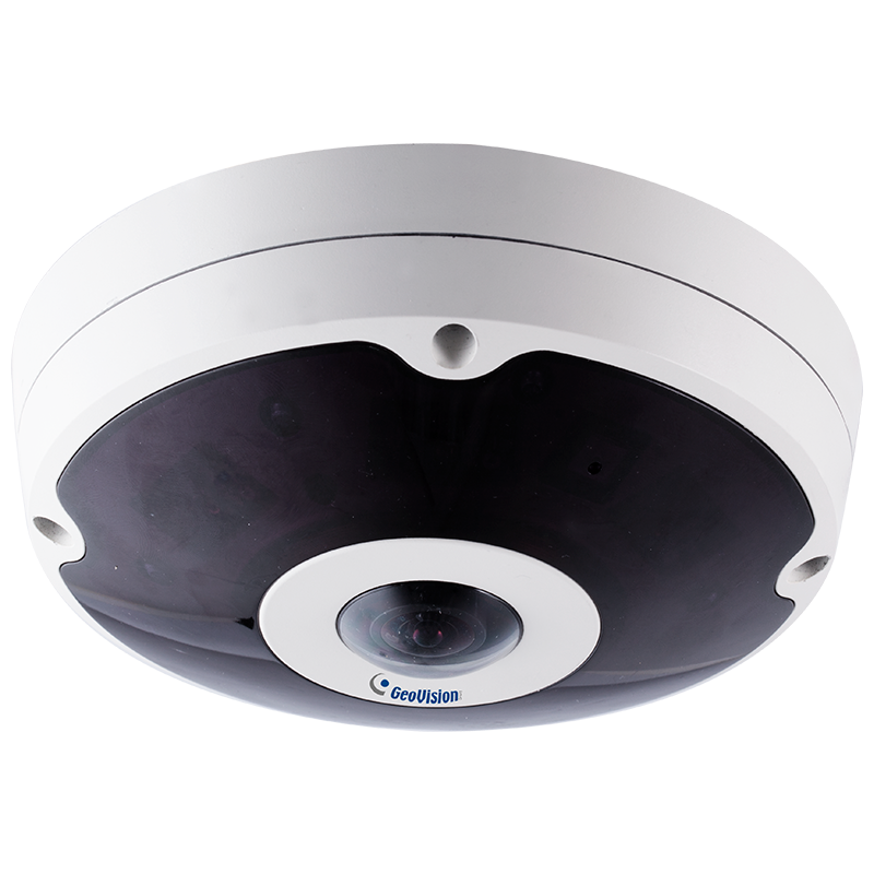Minidomo IP Ojo de Pez (360º) GV-FER12203 de 12MPx 1.83mm con IR 30m//FishEye (360º) GV-FER12203 12MPx 1.83mm IP Mini Dome + IR 30m