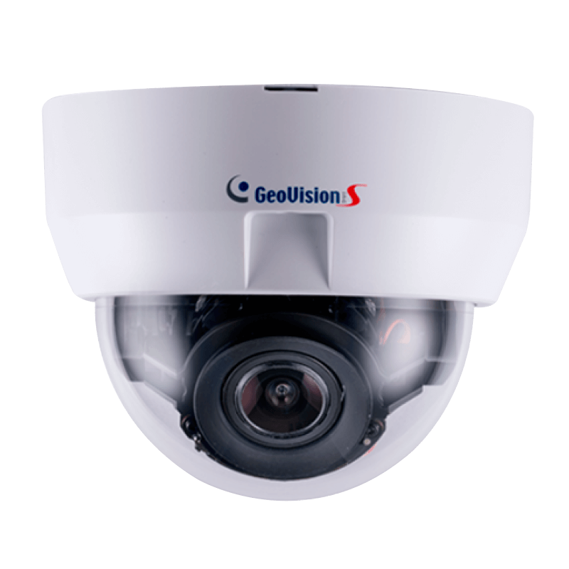 Minidomo IP GEOVISION™ GV-MD8710-FD de 8MPx 4-8mm con IR 30m//GEOVISION™ GV-MD8710-FD with 8MPx 4-8mm IP Mini Dome + IR30m
