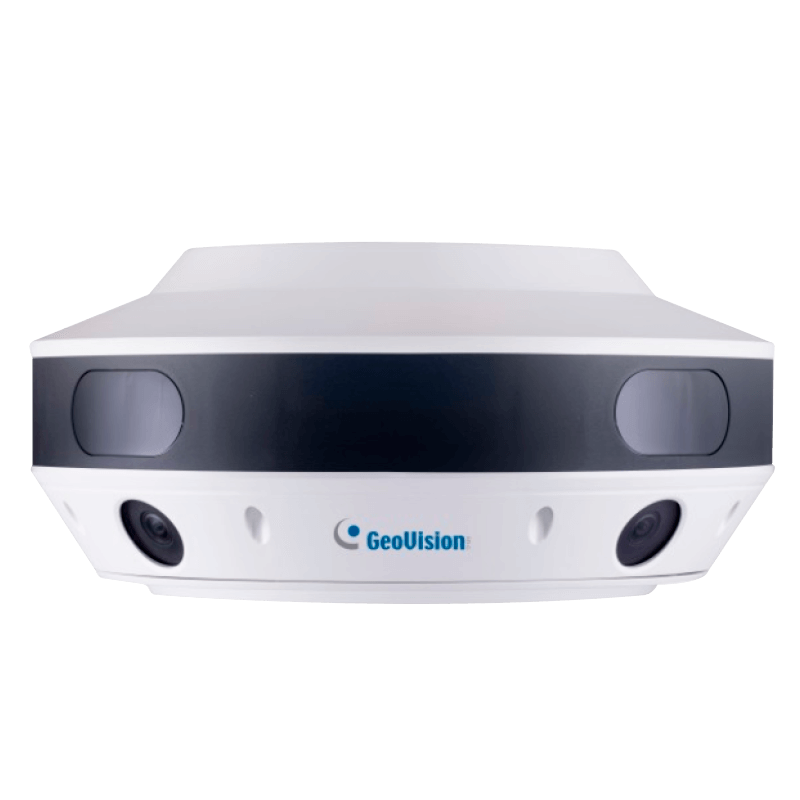 Minidomo IP GEOVISION™ GV-SV48000 de 48MPx (3x 12MPx) 3.93mm 360º Envolvente//GEOVISION™ GV-SV48000 with 48MPx (3x 12MPx) 3.93mm 360º Surrounding IP Mini Dome