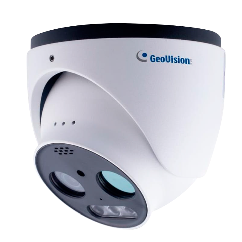 Minidomo Bi-Espectral IP GEOVISION™ GV-TMEB5800 5 MPx 4mm (Térmico 352x288 3.2mm) con IR 30m//GEOVISION™ GV-TMEB5800 5 MPx 4mm Bi-Spectral IP Minidome (Thermal 352x288 3.2mm) with IR 30m