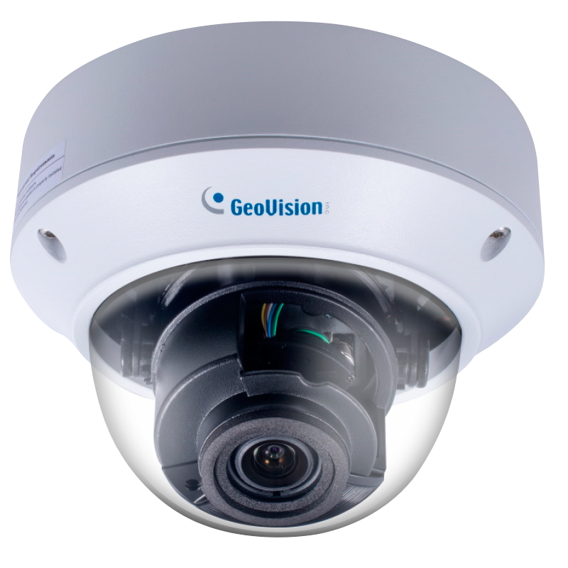 Minidomo IP GEOVISION™ GV-TVD8810 de 8MPx 2.8-12mm Motorizada 4.3x con IR 40m (+Audio)//GEOVISION™ GV-TVD8810 with 8MPx 2.8-12mm Motorized 4.3x + IR 40m IP Mini Dome (+Audio)